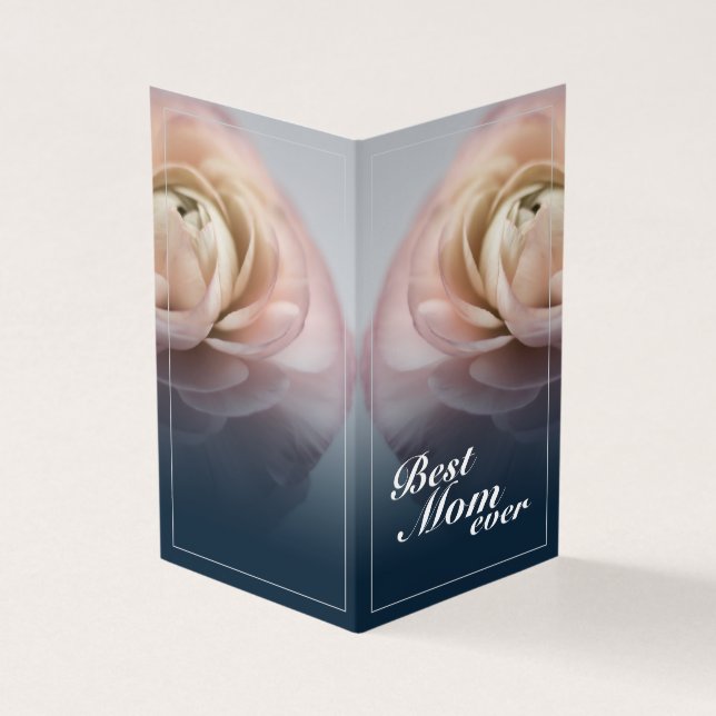 Beste Mama je mit Big Rose (Vorderseite)