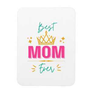 Beste Mama je mit Krone - Königliches Geschenk für Magnet