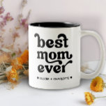 Beste Mama je Moderne Mami Kids zum Muttertag Zweifarbige Tasse<br><div class="desc">Die beste Mama je moderne Mami-Kinder nennen Muttertag Zwei-Tonen-Kaffee-Tasse</div>