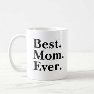 Beste Mama je Moderne Schwarze Typografie Kaffeetasse