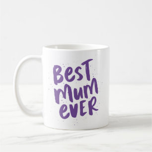 Beste Mama je moderne, trendige lila Mutter Tag Kaffeetasse