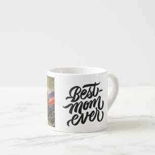 Beste Mama je Modernes Skript Personalisiertes Fot Espressotasse