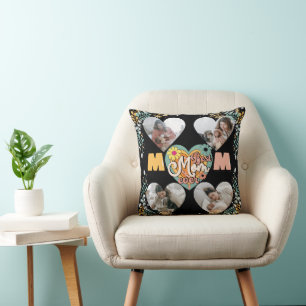 Beste Mama je Multi-Heart-Foto Kissen