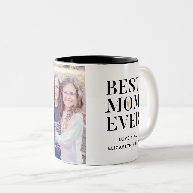 Beste Mama je Mütter Foto Kaffeepause Tasse (VorderseiteRechts)