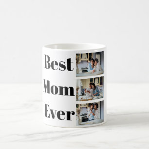 Beste Mama je Muttertag 3 FotoCollage Kaffeetasse