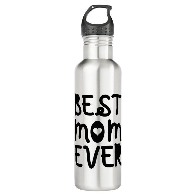 Beste Mama je Muttertag Edelstahlflasche (Vorderseite)