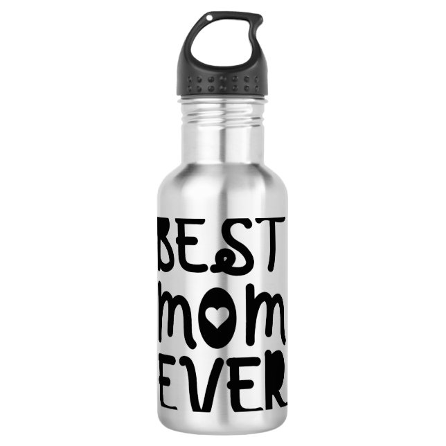 Beste Mama je Muttertag Edelstahlflasche (Vorderseite)