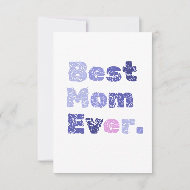 Beste Mama je Muttertag flatter Grußkarte Karte (Vorderseite)