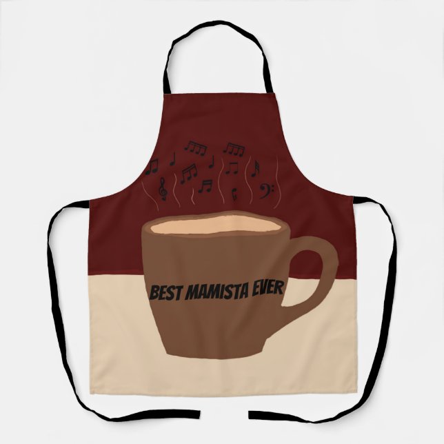 Beste Mama je - Muttertag/Geburtstag Schürze (Vorderseite)