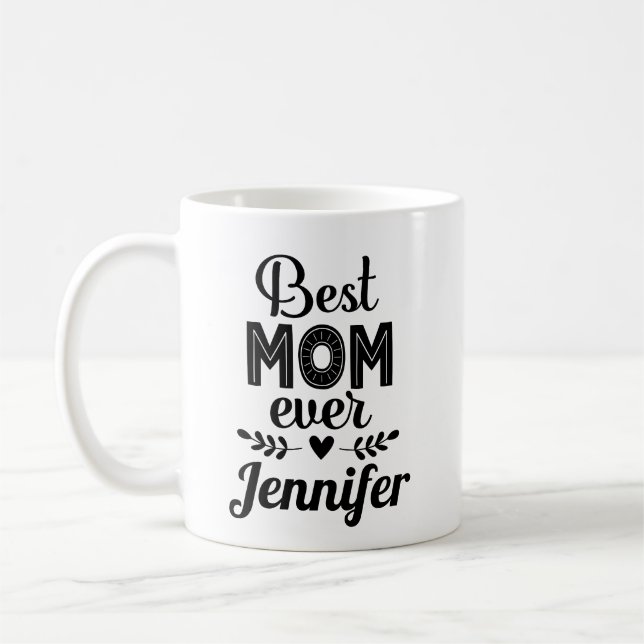 Beste Mama je Muttertag Geschenk Kaffeetasse (Links)