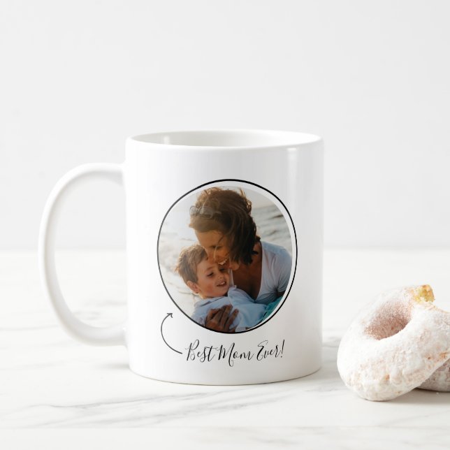 Beste Mama je - Muttertag im Foto Kaffeetasse (Mit Donut)