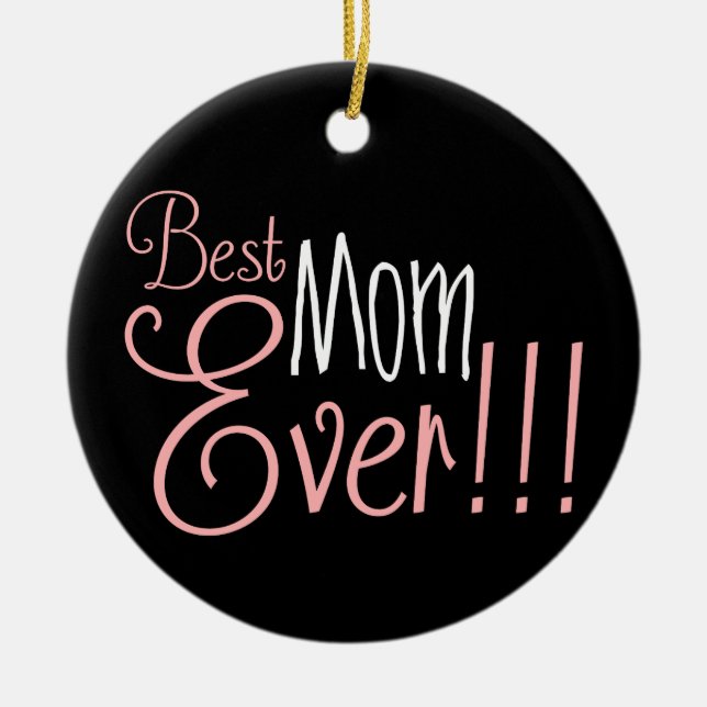 Beste Mama je!!! Muttertag Keramik Ornament (Vorne)