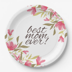 Beste Mama je Muttertag   Papierteller