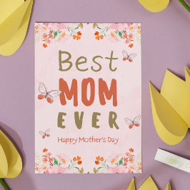 Beste Mama je Muttertag Postkarte