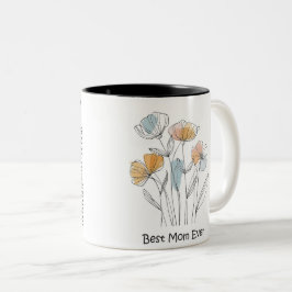 Beste Mama je Muttertag Zweifarbige Tasse