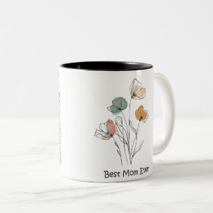 Beste Mama je Muttertag Zweifarbige Tasse