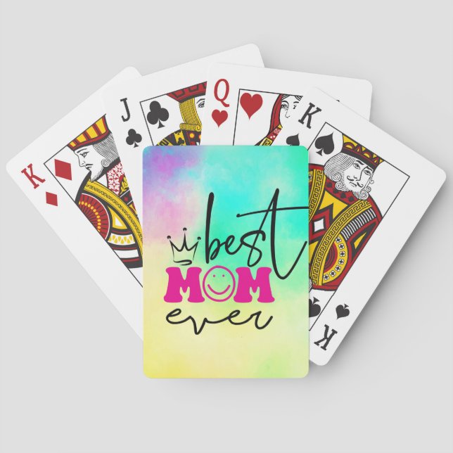 Beste Mama je Muttertagsdesign-63344 Spielkarten (Rückseite)