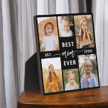 Beste Mama je - Muttertagsfoto-Collage Fotoplatte<br><div class="desc">Feiern Sie Ihre Mutter mit der "Best Mama Ever" Mother's Day Foto Collage Plaque. Diese personalisierte Plakette besticht durch eine wunderschön gestaltete Collage aus gepflegten Fotos, in der besondere Momente und Erinnerungen eingefangen werden. Die herzliche Nachricht "Beste Mama je" fügt eine liebevolle Touch hinzu. Es ist aus hochwertigen Materialien mit...</div>