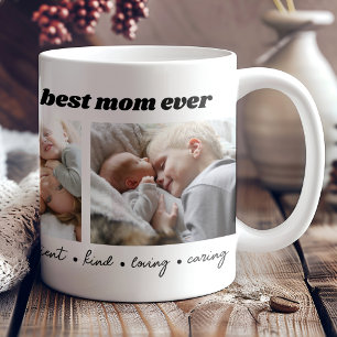 Beste Mama je Muttertagsfoto-Collage Kaffeetasse