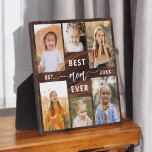 Beste Mama je - Muttertagswochenholz-Collage Fotoplatte<br><div class="desc">Feiern Sie Ihre Mutter mit der "Best Mama Ever" Mother's Day Foto Collage Plaque. Diese personalisierte Plakette besticht durch eine wunderschön gestaltete Collage aus gepflegten Fotos, in der besondere Momente und Erinnerungen eingefangen werden. Die herzliche Nachricht "Beste Mama je" fügt eine liebevolle Touch hinzu. Es ist aus hochwertigen Materialien mit...</div>