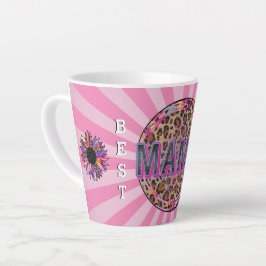 Beste Mama je nach Blumen Milchtasse