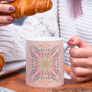 Beste Mama je Nahtlose Ornamente Muttertagsfeier T Kaffeetasse