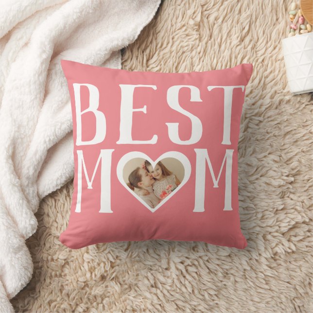 Beste Mama je | Niedlich 1 Foto glückliche Mütter  Kissen (Decke)