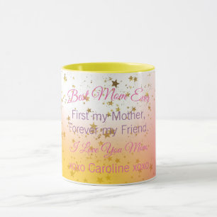 Beste Mama je Niedlich Elegante Moderne Mütter Tag Tasse