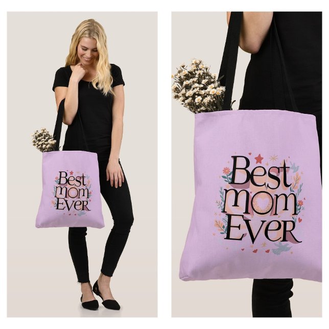 Beste Mama je Niedlich Moderne Mutter Tasche (best mom ever tote bag)