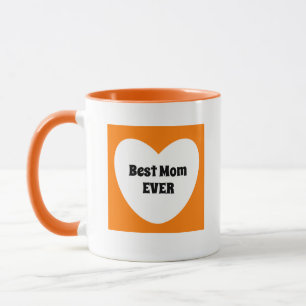 Beste Mama je Niedlich Orange Tasse