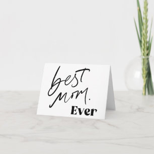 Beste Mama JE   Niedliche Handschrift Karte