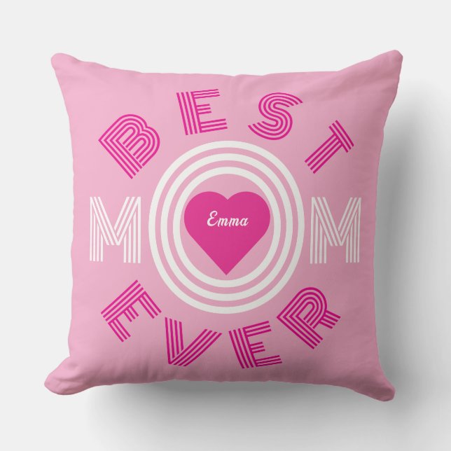 Beste Mama je Personalisiert Kissen (Vorderseite)