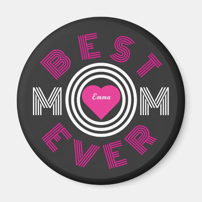 Beste Mama je Personalisiert Magnet (Vorne)