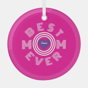 Beste Mama je Personalisiert Ornament Aus Glas