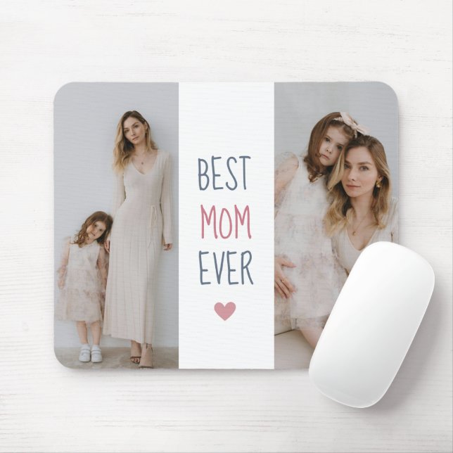 "Beste Mama je" Personalisierte Maus-Pad Mousepad (Mit Mouse)