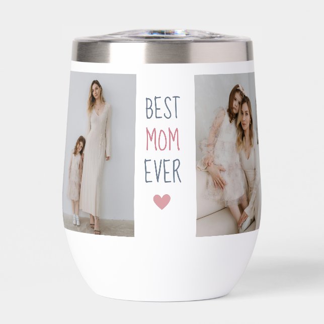 Beste Mama je: Personalisiertes Wasser Flaschenges (Vorderseite)
