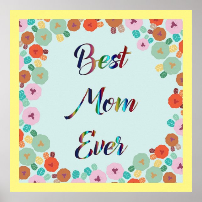 BESTE MAMA JE POSTER (Vorne)