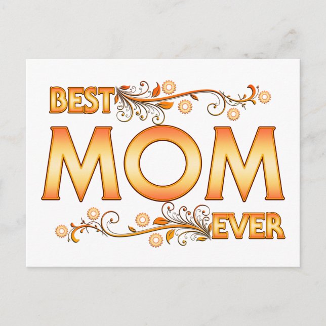Beste Mama je Postkarte (Vorderseite)