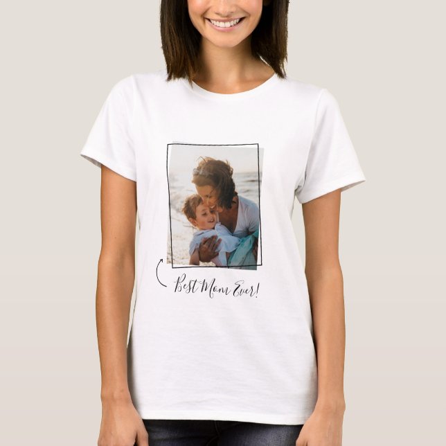 Beste Mama je Rectangle Foto T - Shirt (Vorderseite)