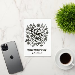 Beste Mama je Rosa Foto der Mutter am Tag der Blüt