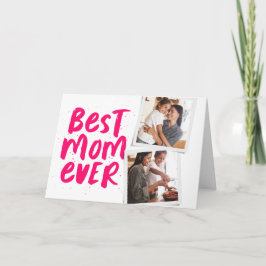 Beste Mama je rosa Foto Muttertagskarte Karte
