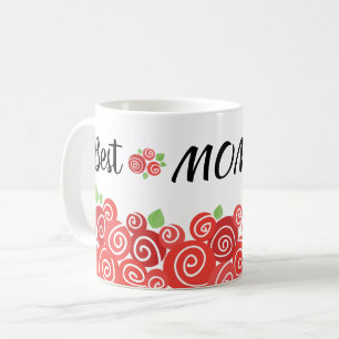 Beste Mama je rote Rosen Frühjahrsgeschenk für Mut Kaffeetasse