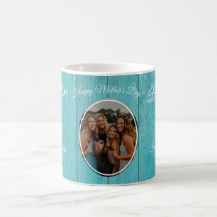 Beste Mama je Rustikales Aquamarines blaues Sonnen Kaffeetasse