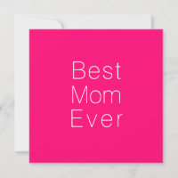 Beste Mama je scharf rosa minimalistische Typograf