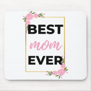 Beste Mama je schwarz Mousepad