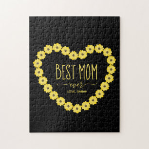 Beste Mama je Sonnenblume Individuelle Name Mama T
