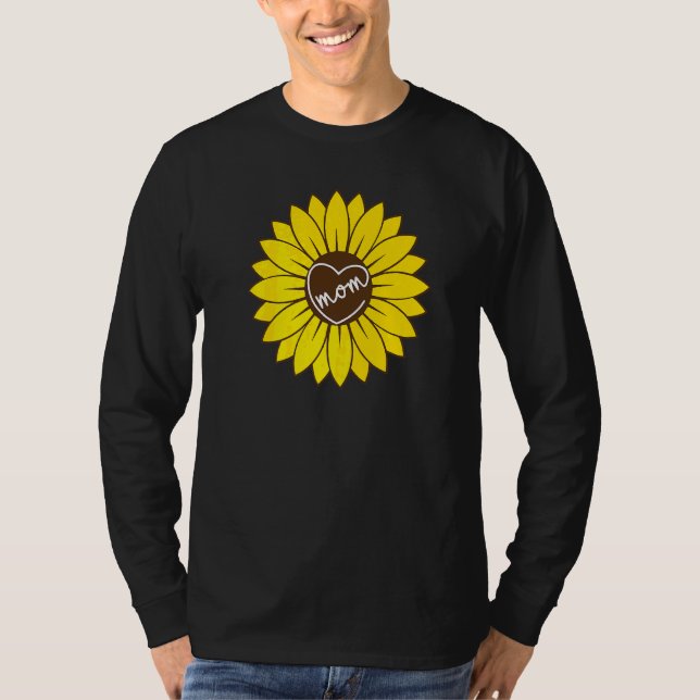 Beste Mama je Sonnenblumen Matching Family Mütter  T-Shirt (Vorderseite)