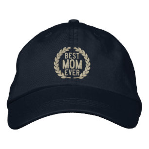 Beste Mama je SuperMom Laurels Stickerei Bestickte Baseballkappe