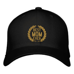 Beste Mama je SuperMom Laurels Stickerei Bestickte Kappe