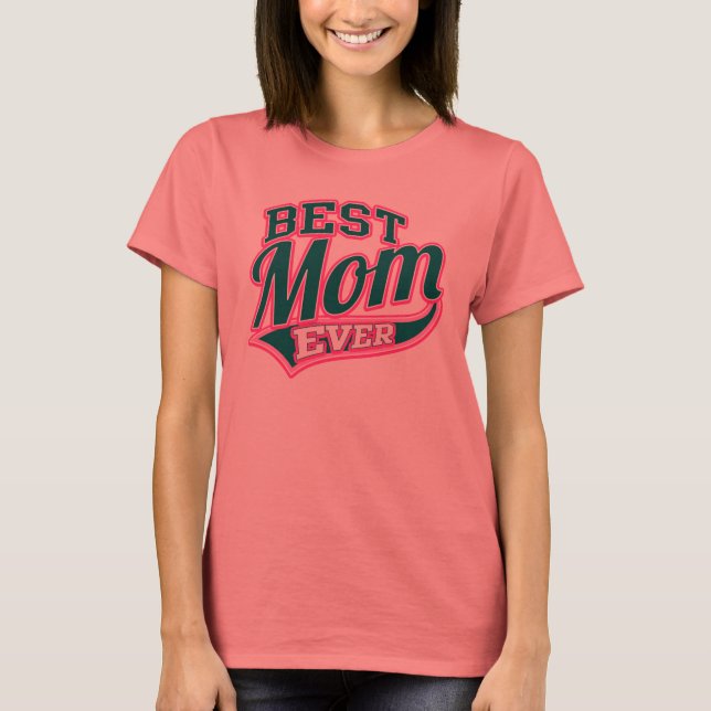 Beste Mama je SuperMom T-Shirt (Vorderseite)